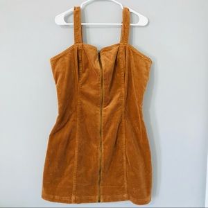 Corduroy Zip Dress